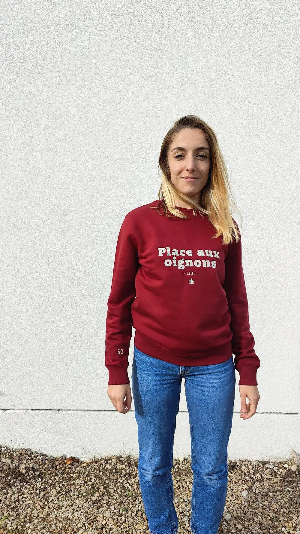 pull brodé femme